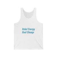 Rebel Energy Real Change Tank Top – Activist Graphic Tank