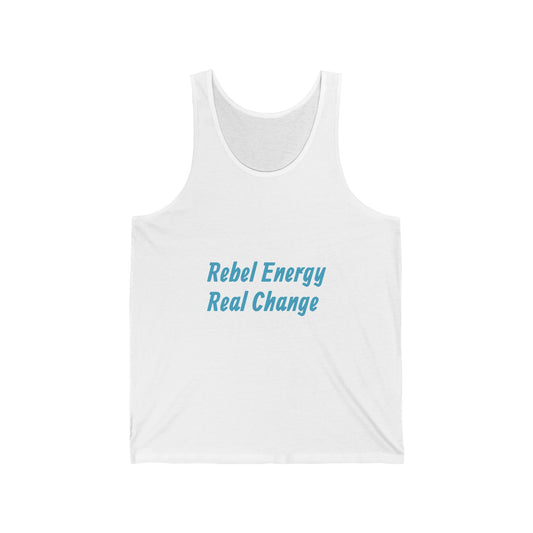 Rebel Energy Real Change Tank Top – Activist Graphic Tank