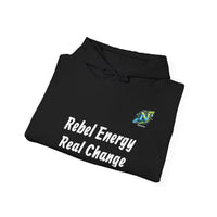 Rebel Energy Real Change Hoodie — Eco Activist Graphic Hoodie