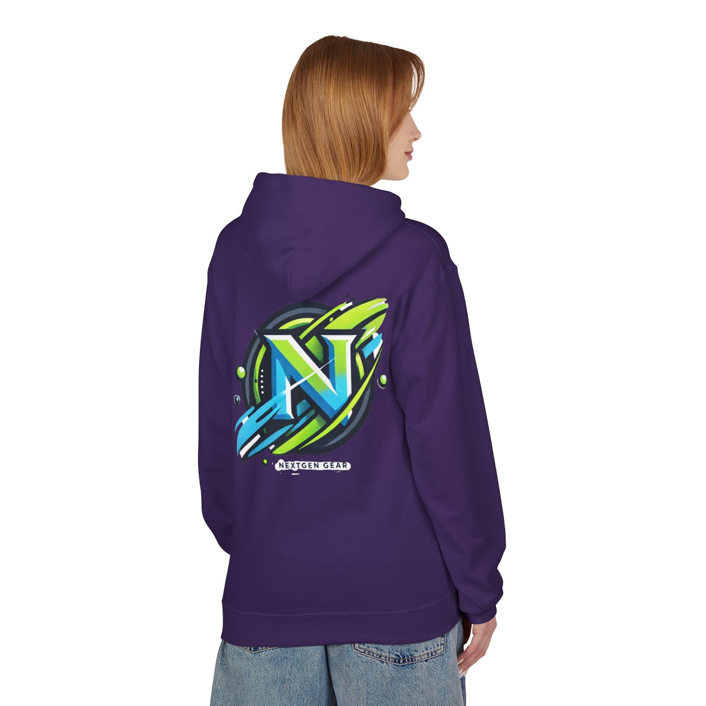 They Watch Us Glow Then Copy Hoodie — NextGen Neon Logo Pullover