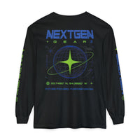 NextGen Gear Long Sleeve T-Shirt — Futuristic Tech Graphic