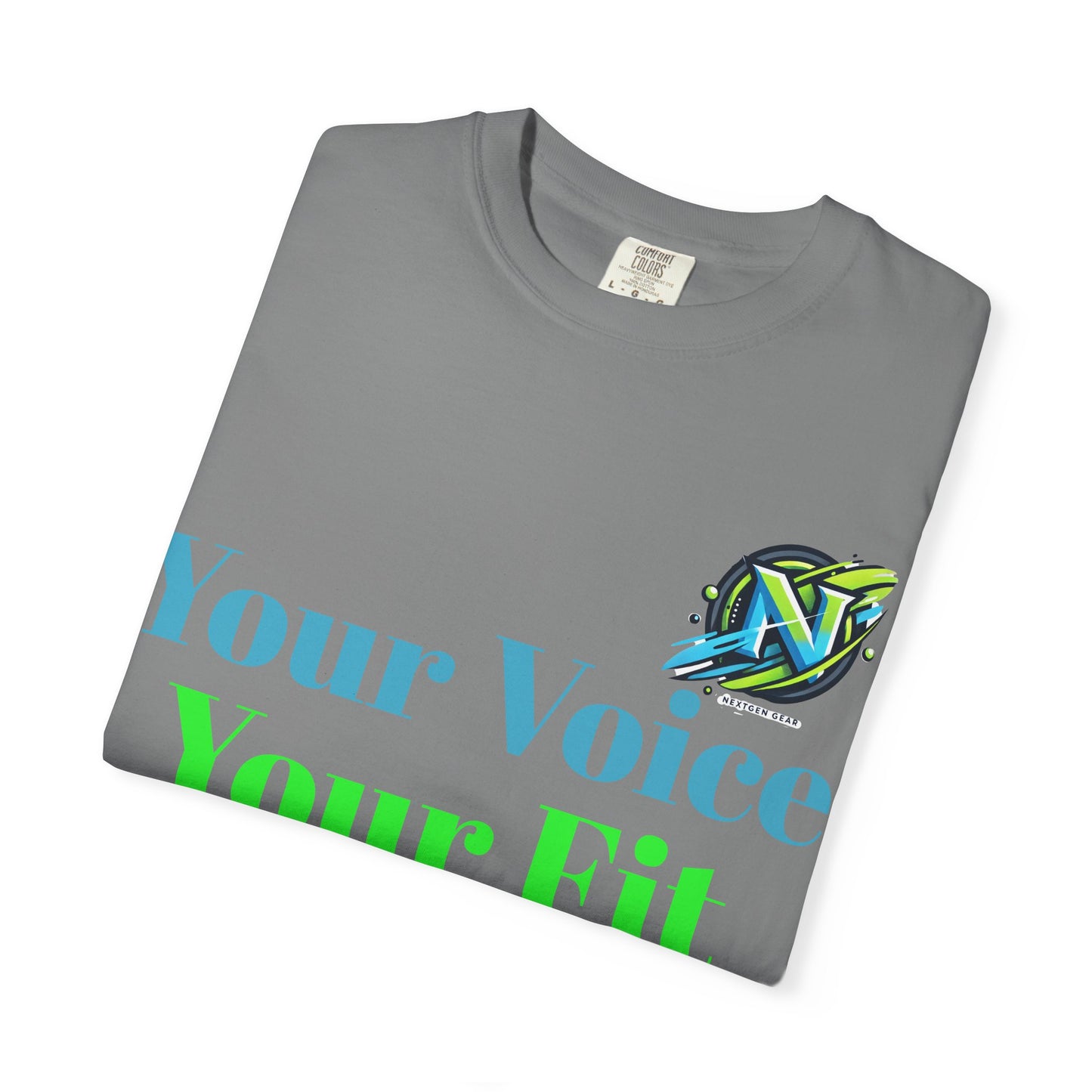 T-Shirt — “Your Voice Your Fit Your Power” Motivational Fitness Tee