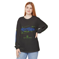 NextGen Gear Long Sleeve T-Shirt — Futuristic Tech Graphic