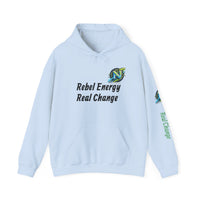 Rebel Energy Real Change Hoodie — Eco Activist Graphic Hoodie