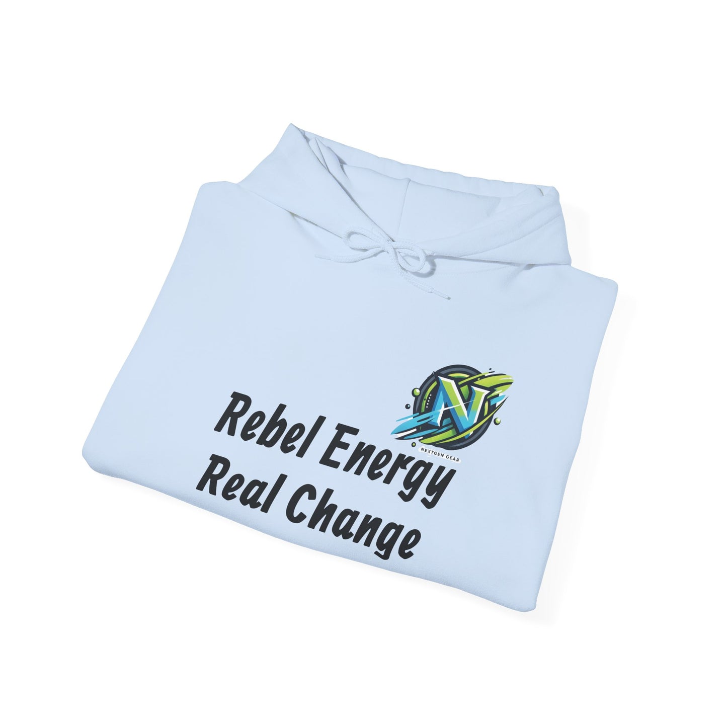 Rebel Energy Real Change Hoodie — Eco Activist Graphic Hoodie