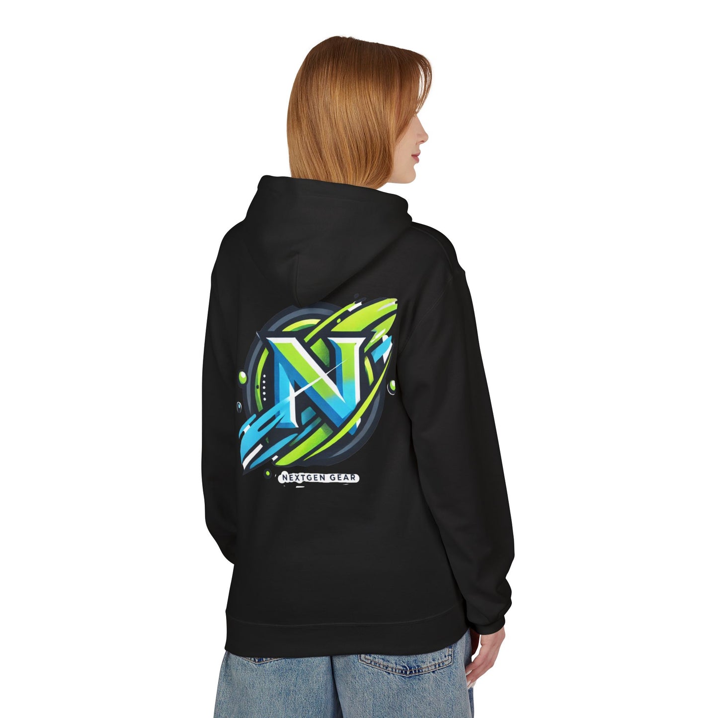 They Watch Us Glow Then Copy Hoodie — NextGen Neon Logo Pullover