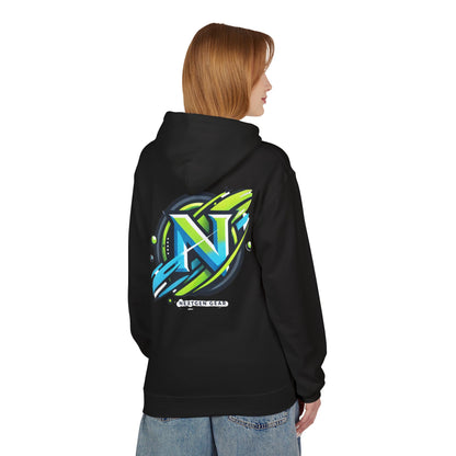 They Watch Us Glow Then Copy Hoodie — NextGen Neon Logo Pullover