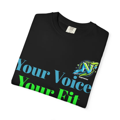 T-Shirt — “Your Voice Your Fit Your Power” Motivational Fitness Tee