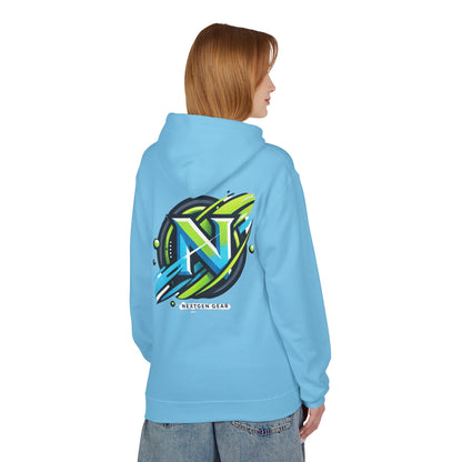 They Watch Us Glow Then Copy Hoodie — NextGen Neon Logo Pullover