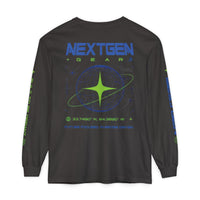 NextGen Gear Long Sleeve T-Shirt — Futuristic Tech Graphic