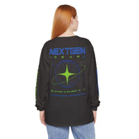 NextGen Gear Long Sleeve T-Shirt — Futuristic Tech Graphic